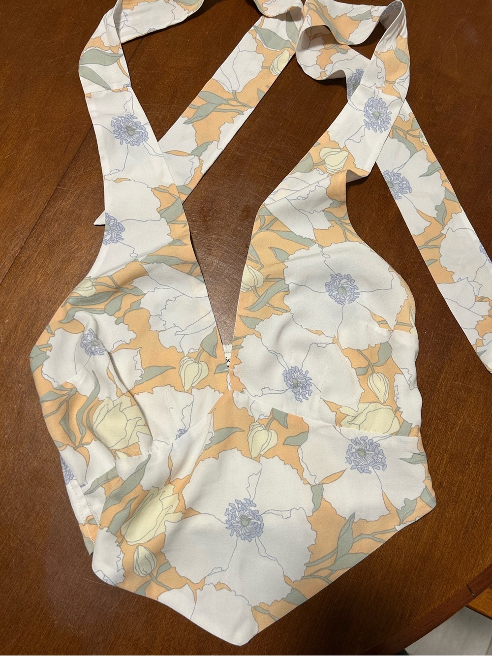 Abercrombie halter top floral XS